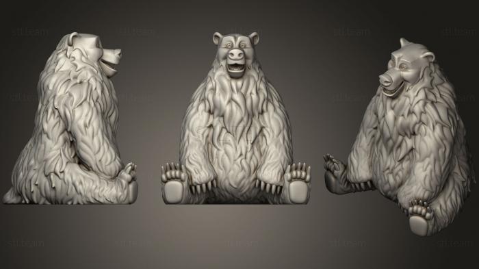 3D модель Балу (Счастливый медведь) (STL)